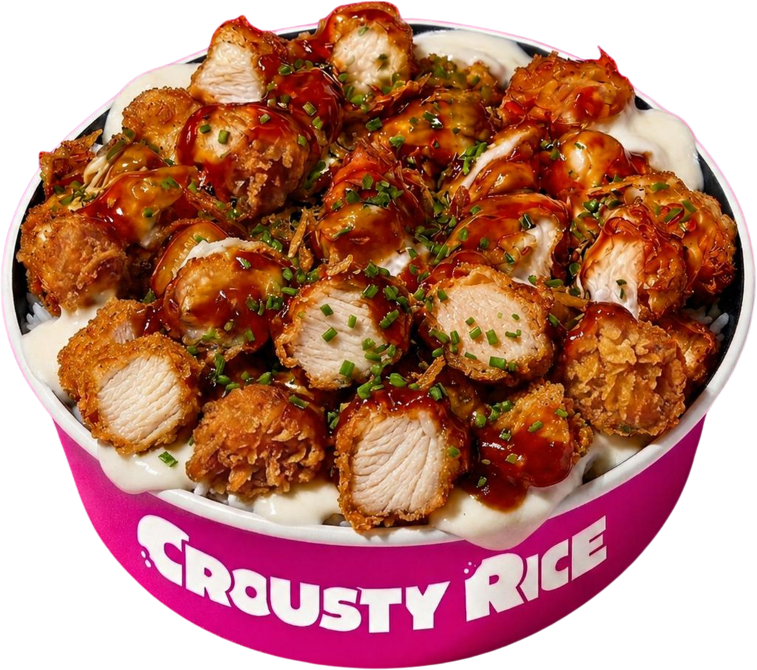 Bol Crousty Rice Le Classic : poulet croustillant et sauce maison crémeuse